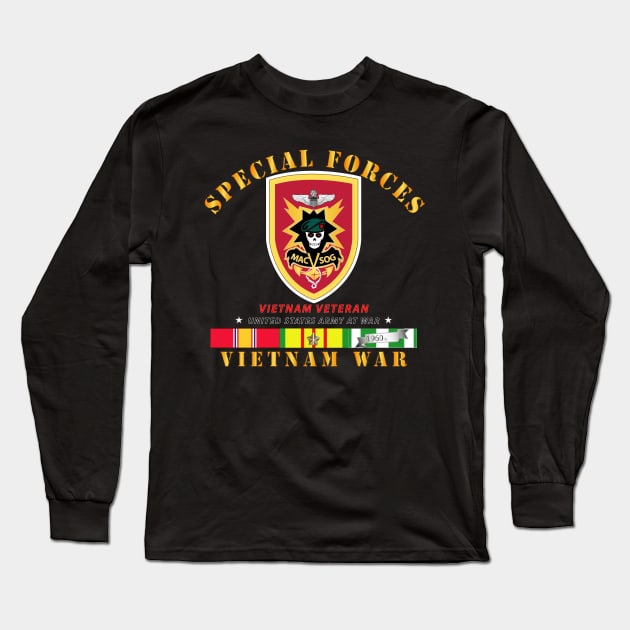 SpecialForces  - MACV SOG VN SVC Long Sleeve T-Shirt by twix123844